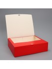 Коробка картон 31 ×24,5 ×8 см тиснение Красный бант