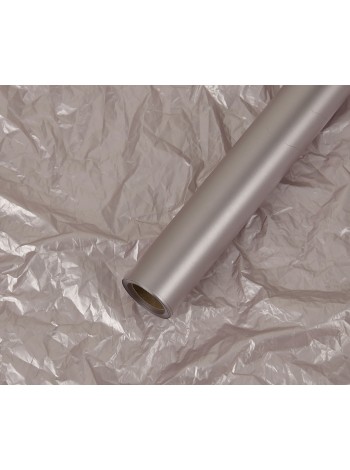 Пленка 57 см х10 м перламутр цвет жемчужно-серый 50 мкм