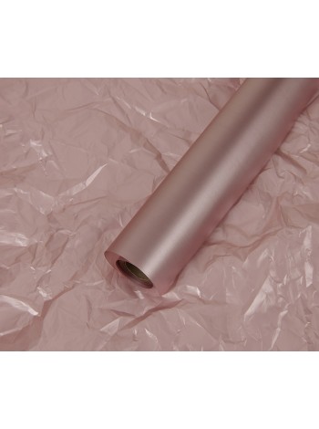 Пленка 57 см х10 м перламутр цвет светло-розовый 50 мкм