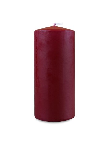 Свеча пеньковая 70 х 170 цвет бордовый