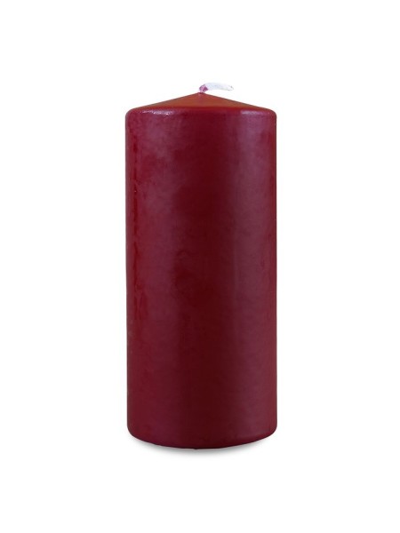 Свеча пеньковая 7 х17 см цвет бордовый