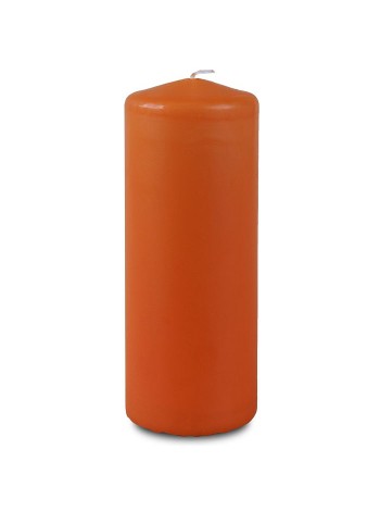 Свеча пеньковая 8 х20 см цвет оранжевый