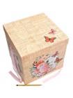 Коробка складная 30 х30 х30 см Цветы с бабочками    YXL-5022XL