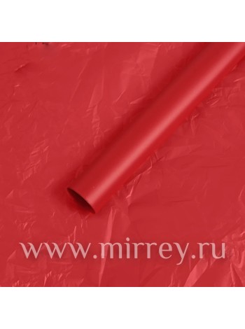 Пленка 58 см х10 м Тишью водонепроницаемый цвет красный 20 мкр