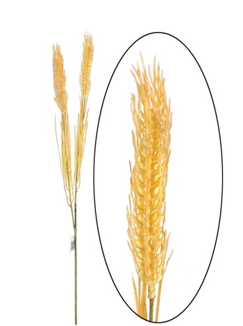 Ветка пшеницы 80 см цвет желтый HS-11-15