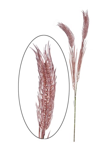 Ветка пшеницы 80 см цвет фиолетовый HS-11-15