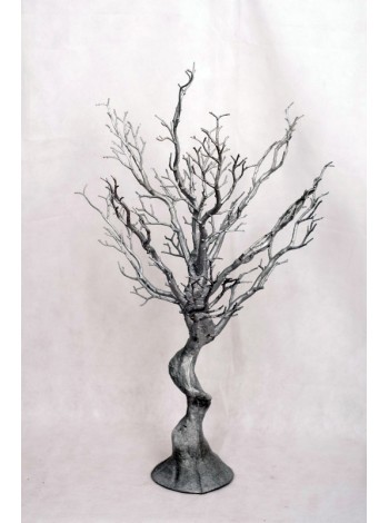 Дерево искусственное серебро 75 см