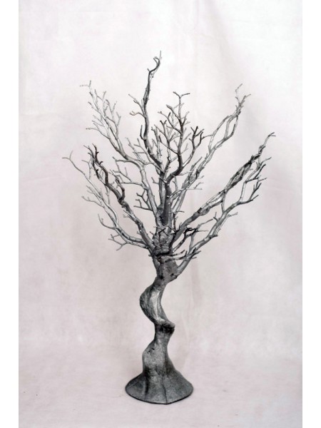 Дерево искусственное серебро 75 см
