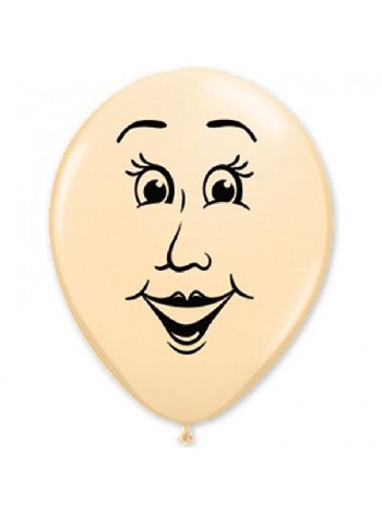 16"шар с рисунком Лицо женское,шар воздушный