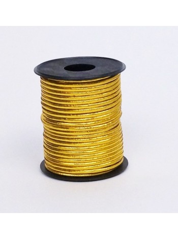 Шнур-резинка 3 мм х4,8 м цвет золотой