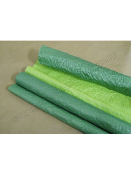 Бумага эколюкс 70 см х5 м двухцветная темно-зеленый/салатовый
