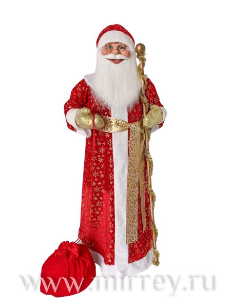 Дед Мороз 150 см в красной шубке