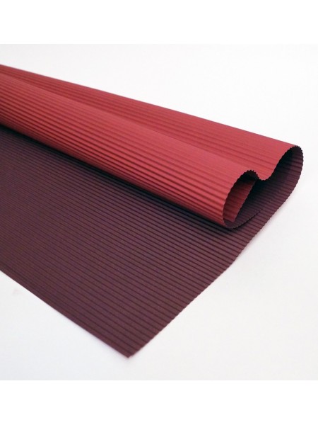Бумага гофра в листах 50 х 66 см набор 20 шт цвет красный/темно-красный