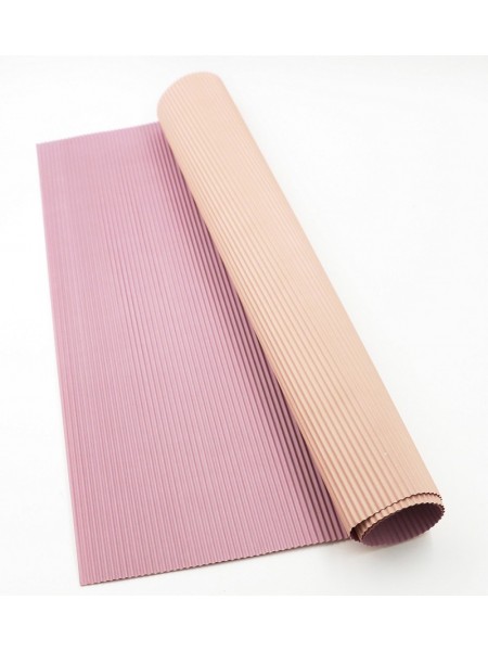 Бумага гофра в листах 50 х 66 см набор 20 шт цвет сиреневый/розовый
