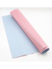 Бумага гофра 50 х66 см набор 20 шт в листах цвет светло-розовый/голубой