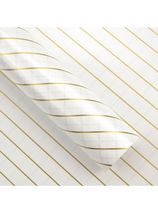 Пленка Золотая диагональ 58 см х 5 м цвет белый