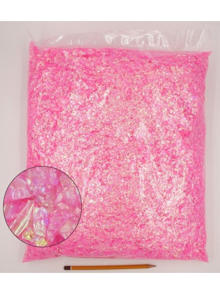 Конфетти дробленные 1000 гр перламутр цвет розовый HS-3-3