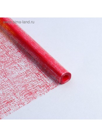 Пленка 70 х 8,5 м цвет красный CartaPack Jute прозрачная матовая 200 г