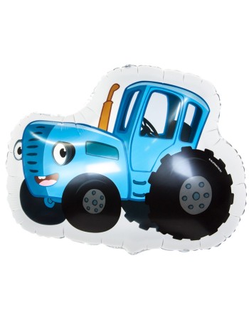 Фольга шар фигура  Синий трактор 26"/66 см