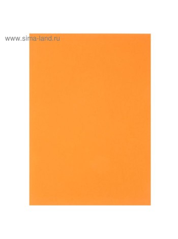 Картон цветной 210 х 290 мм Sadipal Sirio 170 г/м2 двусторонний мелованный ярко - оранжевый