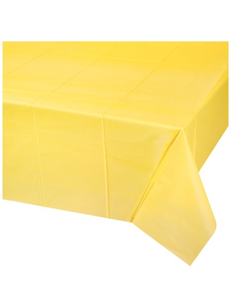 Скатерть 140 х275 см пастель цвет желтый полиэтилен