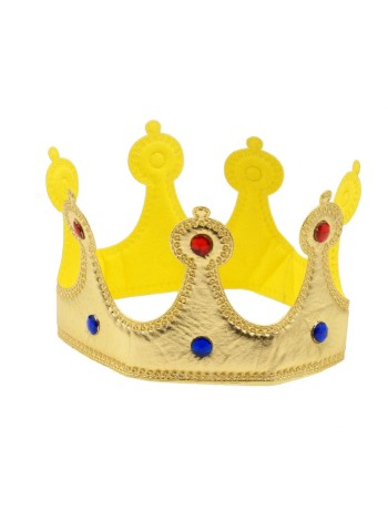Корона Королевы с камнями золотая HS28-1