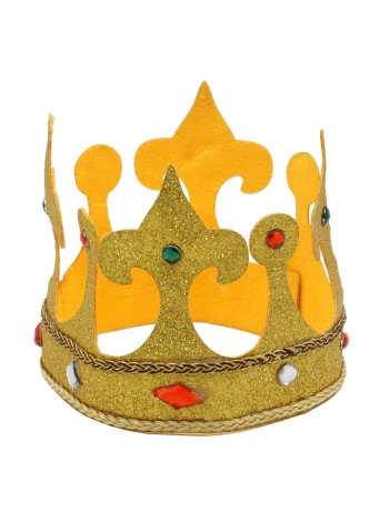 Корона Царя с камнями золотая HS 1-14