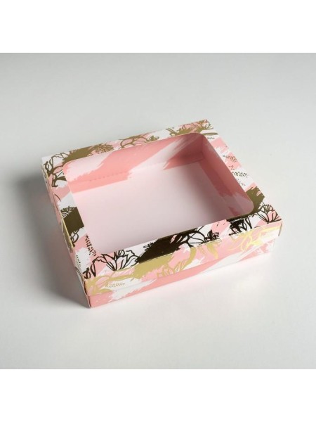 Коробка складная 23,5 х20,5 х5,5 см For you