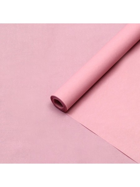 Пергамент 0,6 х10 м 45 г/м2 цвет нежно-розовый