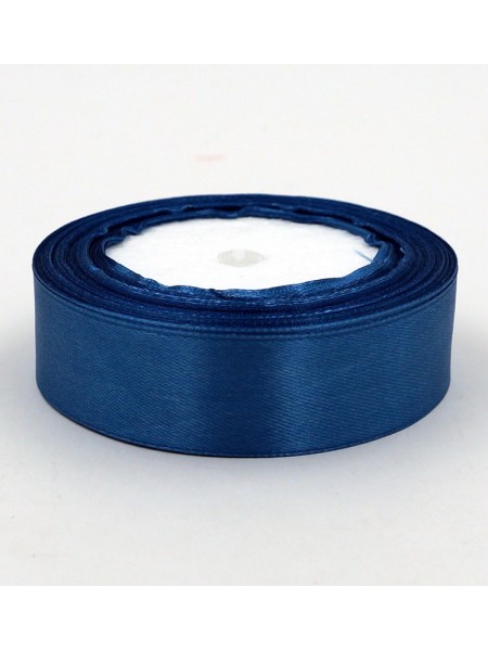 Лента атлас 2,5 см х25 ярд цвет серо-синий № 096 (к 122) HS-50-3