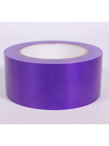 Лента полипропилен 5 см х50 м простая гладкая без тиснения цвет фиолетовый Р506