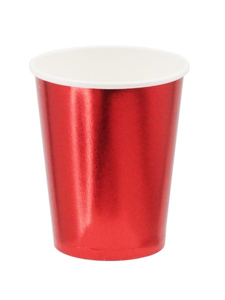 Стакан бумага 10 шт Красный HS-17-9