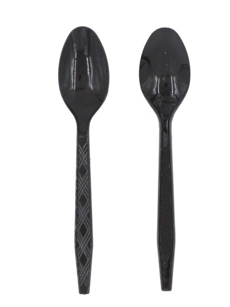 Ложка пластик набор 20 шт цвет черный HS 17-7