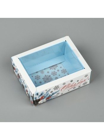 Коробка кондитерская 11,5 х9 х4 см С НГ 1/5