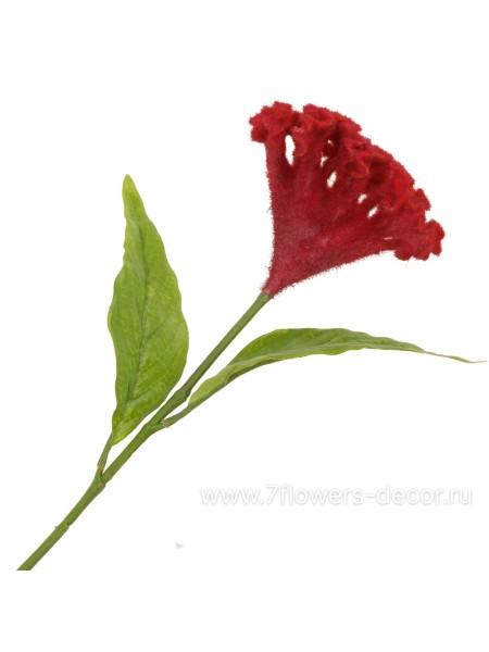 Целозия 60 см цветок искусственный цвет красный Арт MF-4546-005-K