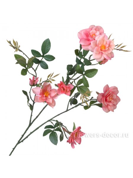 Роза садовая 89 см цветок искусственный цвет персиковый KBNARS4807-A1A