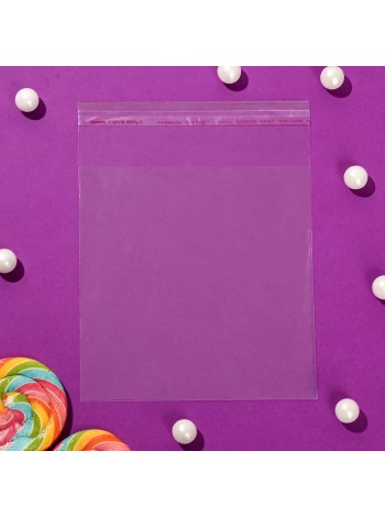 Пакет прозрачный 14 х14/4 см со скотчем полипропилен 1/100