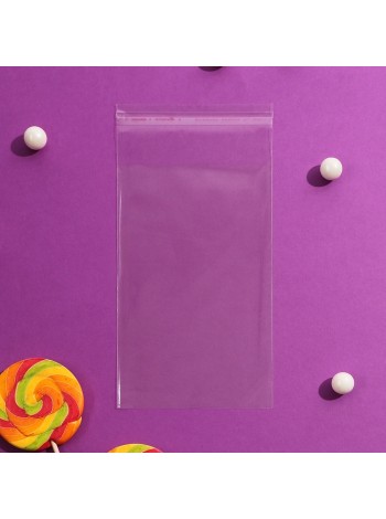 Пакет прозрачный 10 х16/4 см со скотчем полипропилен 1/100