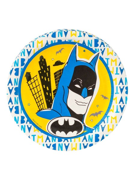 Тарелка бумага 6 шт 18 см Бэтмен Комиксы