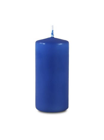 Свеча пеньковая 5 х11,5 см цвет синий