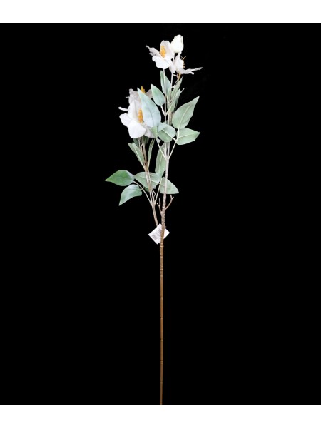 Ветка с цветами 90 см цвет белый  HS-33-9