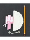 Фант подвеска 3D ажурная бумажная 15 см цвет розовый HS-21-14