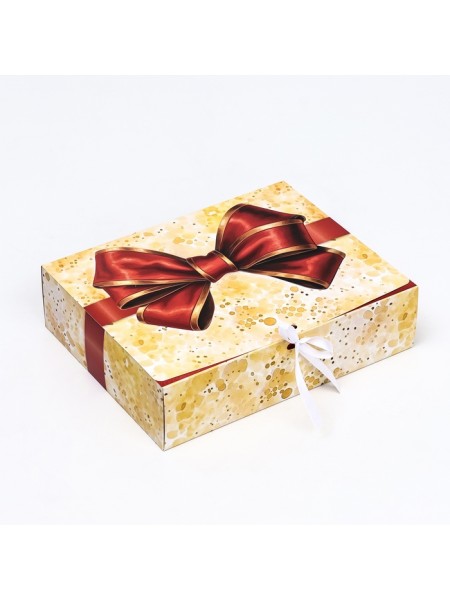 Коробка складная 31,5 х24,5 х9 см Бант