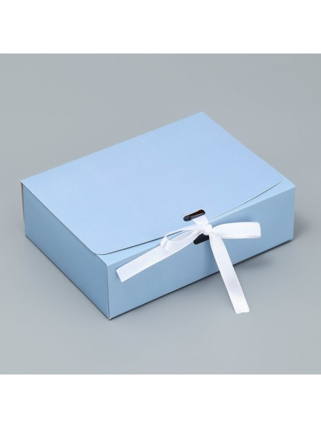 Коробка складная 16,5х12,5х5 см цвет голубой