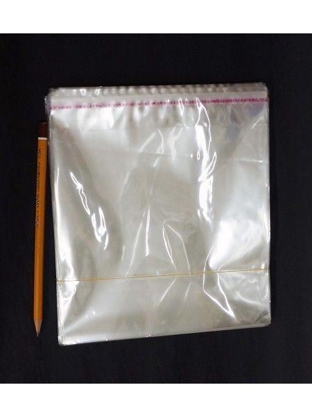 Пакет прозрачный 18 х17 (+3) см со скотчем 1/ 200 шт
