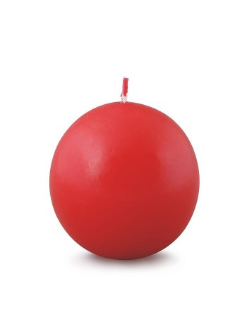 Свеча шар 5,5 см цвет красный
