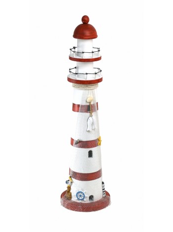 Маяк дерево 75 см цвет красно-белый HS-24-1