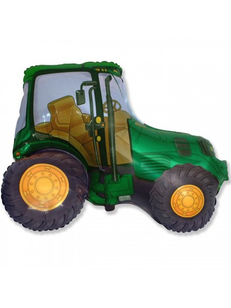 Фольга шар Трактор зеленый 37"/94 см 1 шт Испания