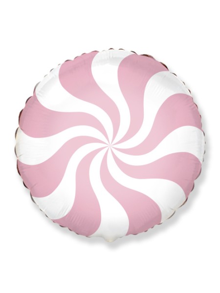 Фольга шар Карамель розовая пастель 18"/45 см 1шт Испания