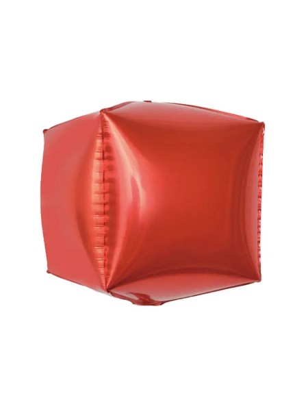 Фольга шар фигура Куб красный 20"/51 см Китай